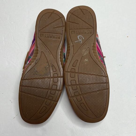 Sperry brown and plaid boat shoes - Picture 5 of 8